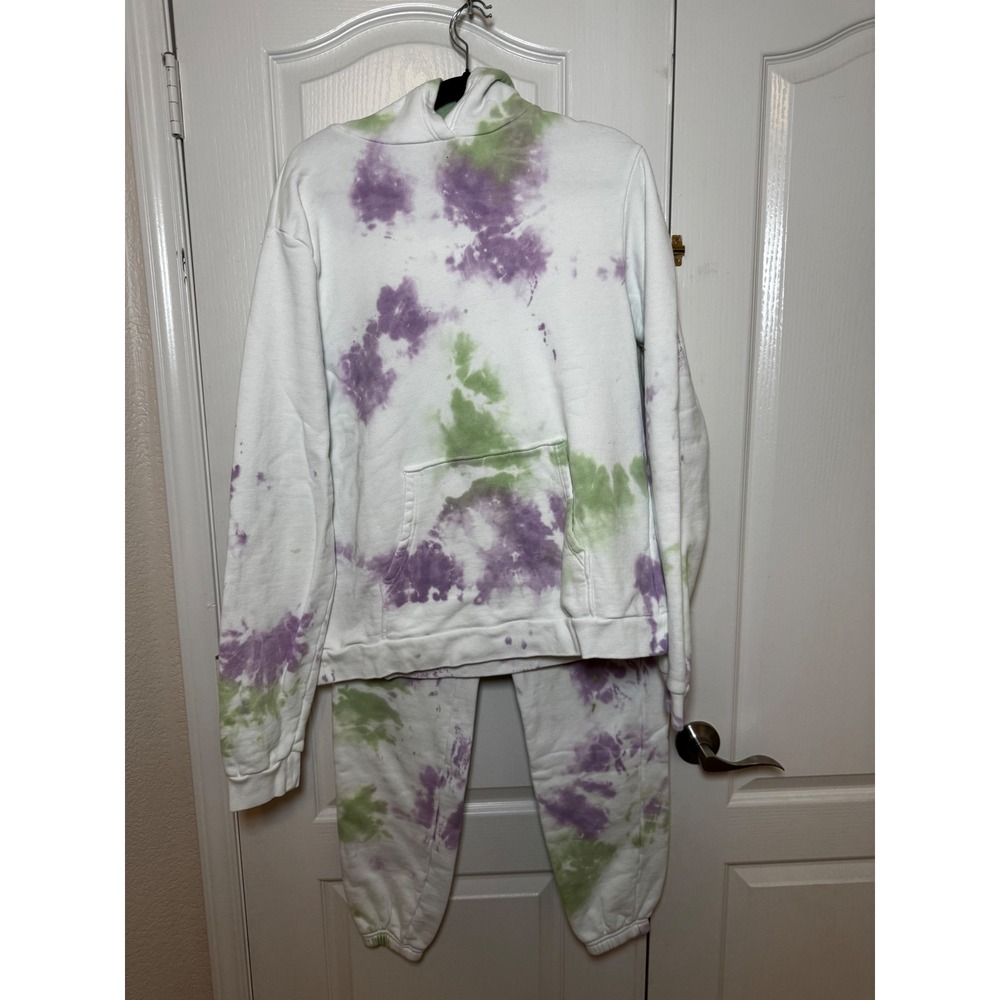 John Elliott Tie Dye Sweatsuit Cotton Hoodie Joggers Set